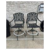 Swivel Cast Metal Barstools
