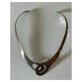 Sterling 925 Modernist Choker Necklace
