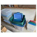 Plastic Storage Tote Bin Lot