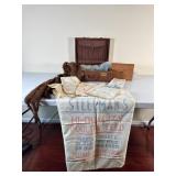 Antique Feed & Sugar Bags, Suitcase & Furs