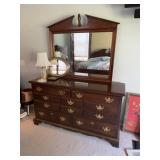 Chautauqua Cherry Double Wide Dresser & Mirror