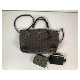 Coach Small Kelsey Satchel & 2 Wallets
