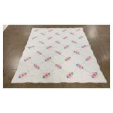 Hand Sewn Floral Quilt by Marie C. Bachman