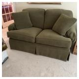Clayton Marcus Green Upholstered Loveseat