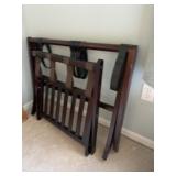 Wood & Fabric Luggage Racks