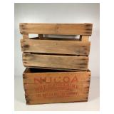 NUCOA Butter Co. & Bushey Wooden Crates