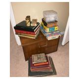 Books, Board Games & Spice Tin with 2-Drawer