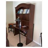 Office Desk with Floor Lamp & Contents