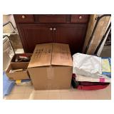 Household Linens, Beach Towels & Suitcase Lot