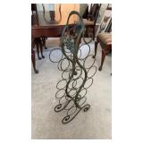 34 Inch Tall Decorative Metal Wine Rack