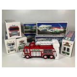 8 Boxed Hess Trucks, NOS Condition