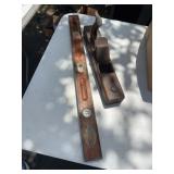 Lufkin Wood Level & Wooden Hand Plane