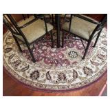 Machine Made Round 95-Inch Area Rug