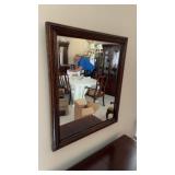 Antique Oak Wall Mirror 32" x 28"