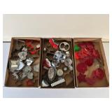 Four Tray  Lots of Vintage & Plastic Cookie Cuters
