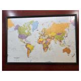 Framed World Map