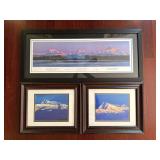 3 Framed Mountain Prints