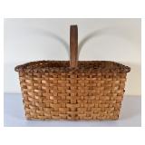 Antique Woven Gathering Basket