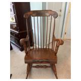 Stenciled Maple Hitchcock Style Rocker Chair