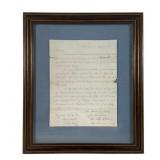 July 21, 1862, Handwritten Letter