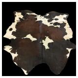 Cowhide Rug with Black & White Pattern