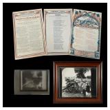Civil War Song Books & Framed Film Negative