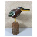 Carved Wooden Shore Bird by Ramon E. Shermann