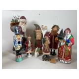 Eight Santa Claus Figures