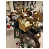 Decorative Grouping with Tins, Glassware