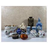 Decorative Porcelain & Metal Vase