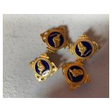 Sterling Silver & 10K Vermeil Pins, 8.6 DWT