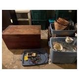 Large Vintage Kitchen Wares Lot with Storage