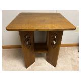 Stickley Tiger Oak Mission Lamp Table