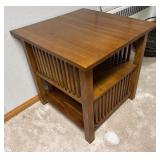 Kincaid Heavy Oak Bookcase Lamp Table