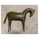 Patinated Metal Horse Weathervane Body