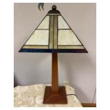 Modern Stickley Table Lamp, Tiffany Style