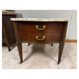 Marble Top Modern Lamp Table with Drawer