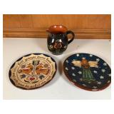 Red Ware Pottery Dishes & Pitcher