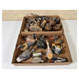 Two Trays of Mixed Animal Figurines