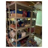 Two Keter Plastic Shelving Units with Collect