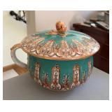 Antique Chamber Pot with Lid