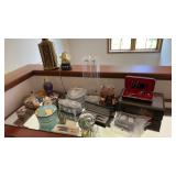 Desk Items & Tiffany Covered Box