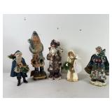 Five Modern Santa Claus Figures