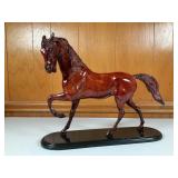 Patinated Bronze Horse Sculpture