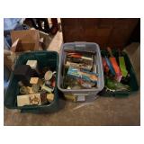 Three Tubs of Vintage Housewares & Knives