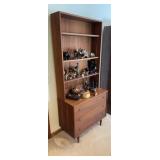 Mid-Century Style Bookcase W/Three Drawer Dresser
