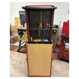 Collapsible Rolling Tool Caddy with Tools