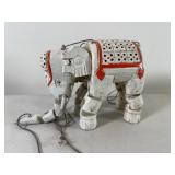 Wooden Elephant Puppet with Jointed Limbs