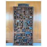 Antique Wooden Letterpress Printers Tray