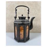 Asian Style Metal Teapot, Signed